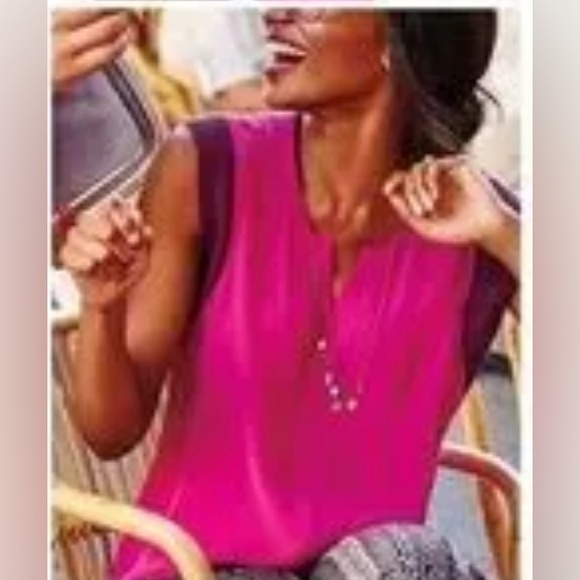 Cabi Magenta/Bougainvillea Campo Top Style #5033 medium - Picture 2 of 6